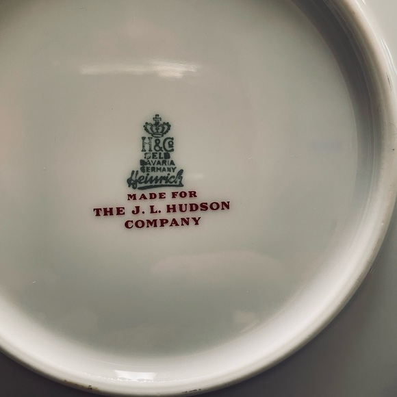 Heinrich H & Co Grey Luster Bread Plate 6 3/8” for the JL Hudson Co, 8 Avail - Picture 3 of 8